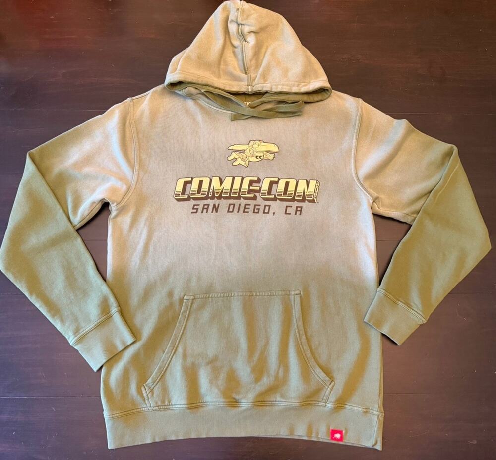 NWT! XL San Diego COMIC CON SDCC Int’l Hoodie Green Ombre Toucan Official Merch